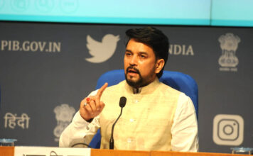 Union Minister of Information and Broadcasting Anurag Thakur.